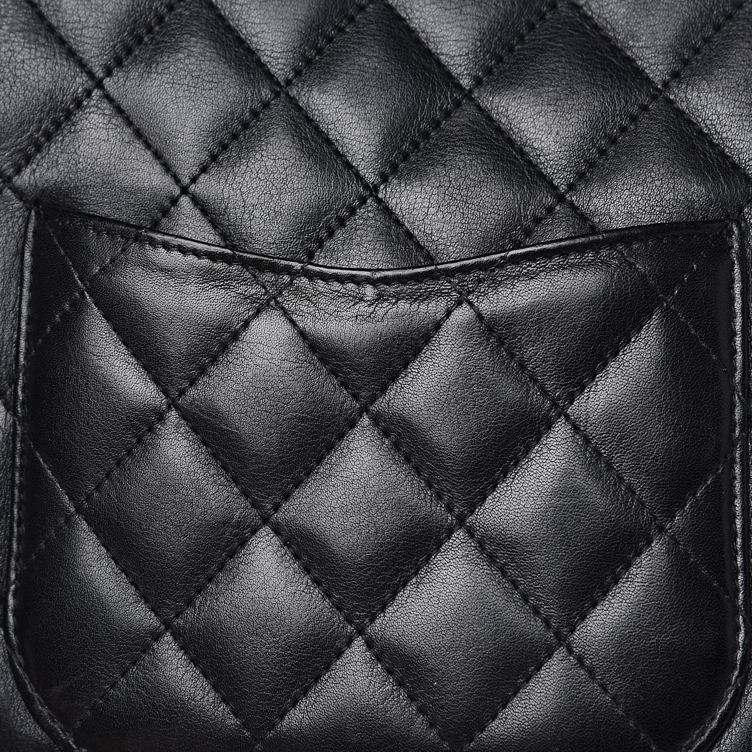 Chanel Calfskin Quilted Medium Cambon Messenger Black White 10 of 12