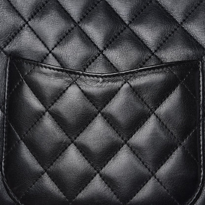 Chanel Calfskin Quilted Medium Cambon Messenger Black White 10 of 12