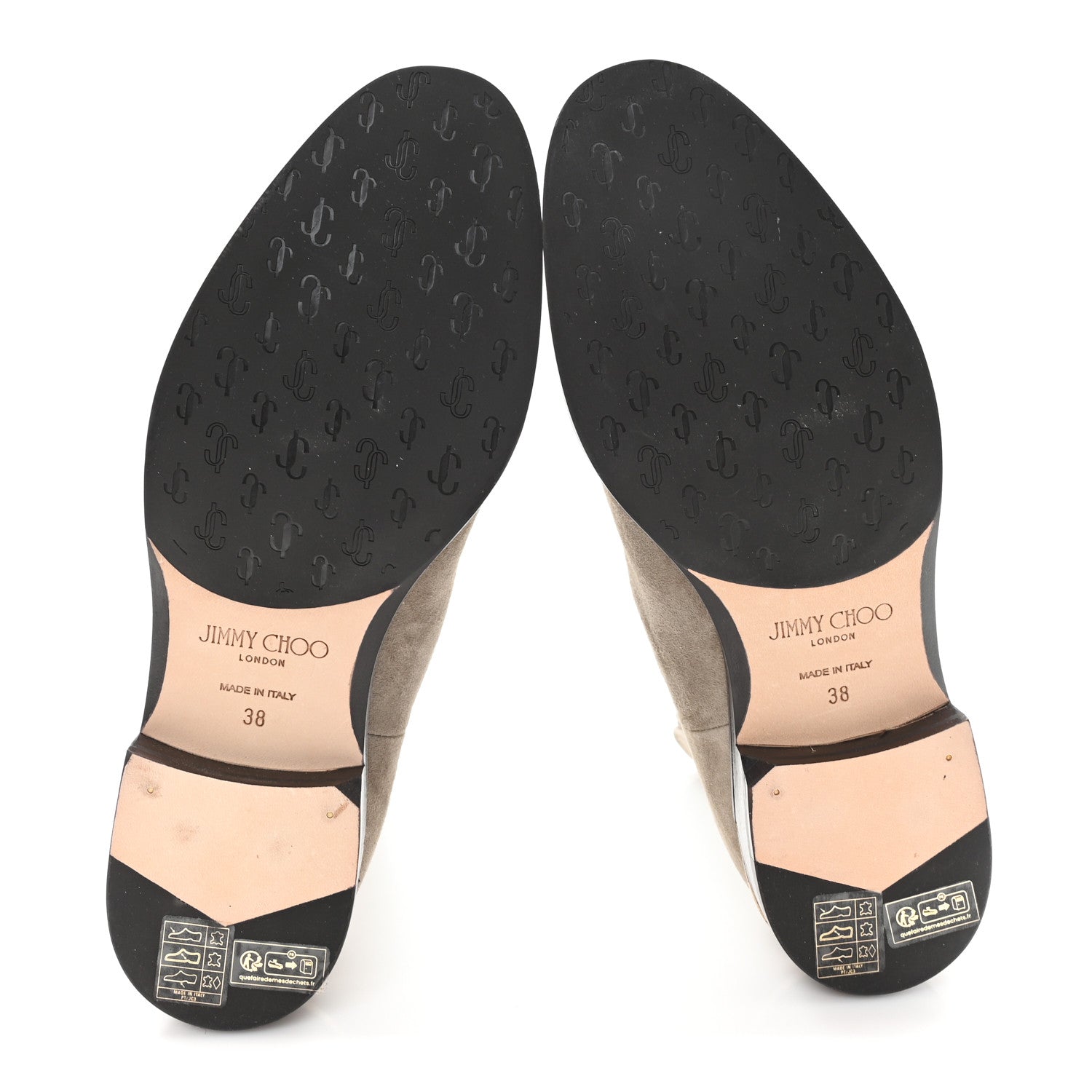 Jimmy Choo Suede Thessaly Ankle Boots 38 Taupe 6 of 9