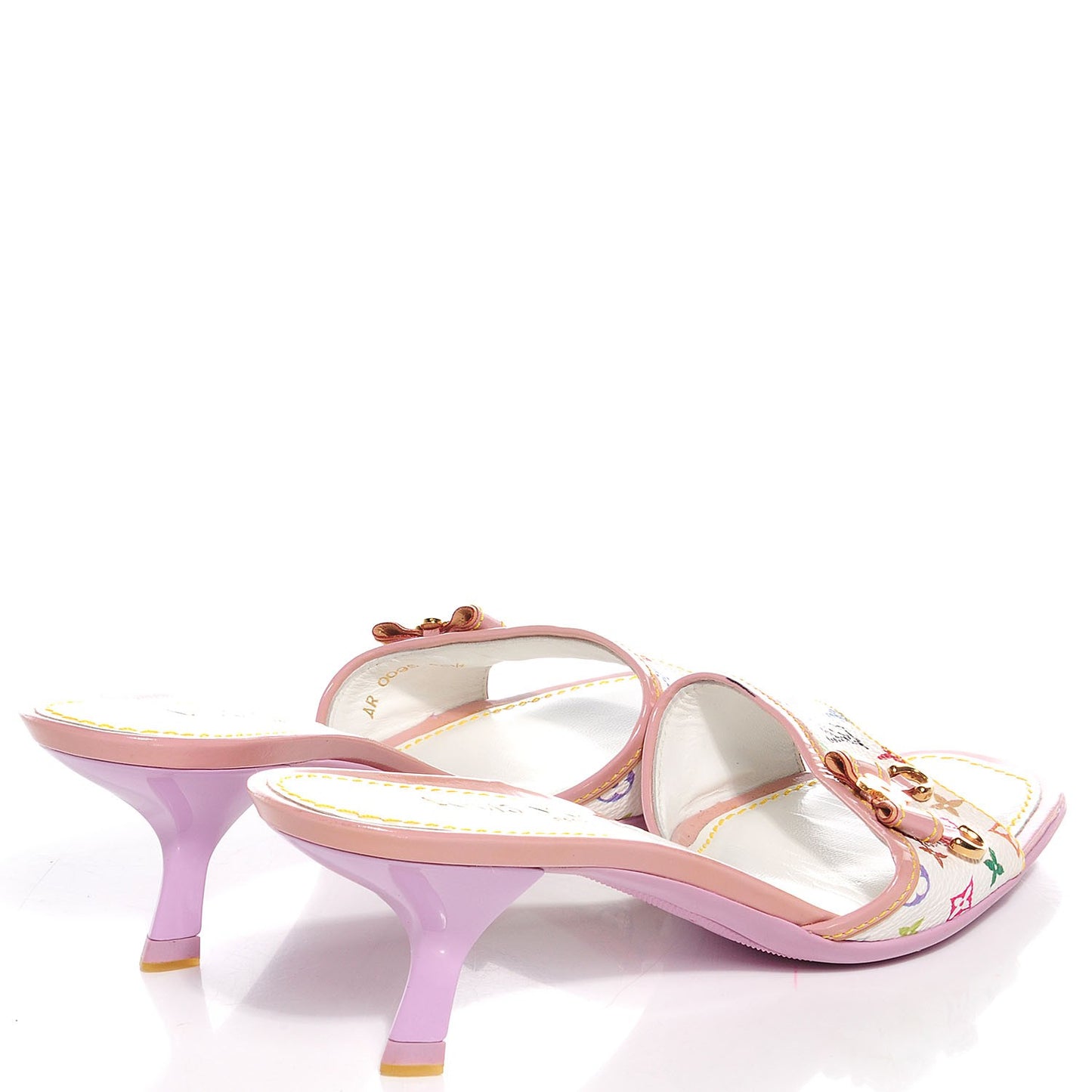 Monogram Multicolor Sandals 36.5 White