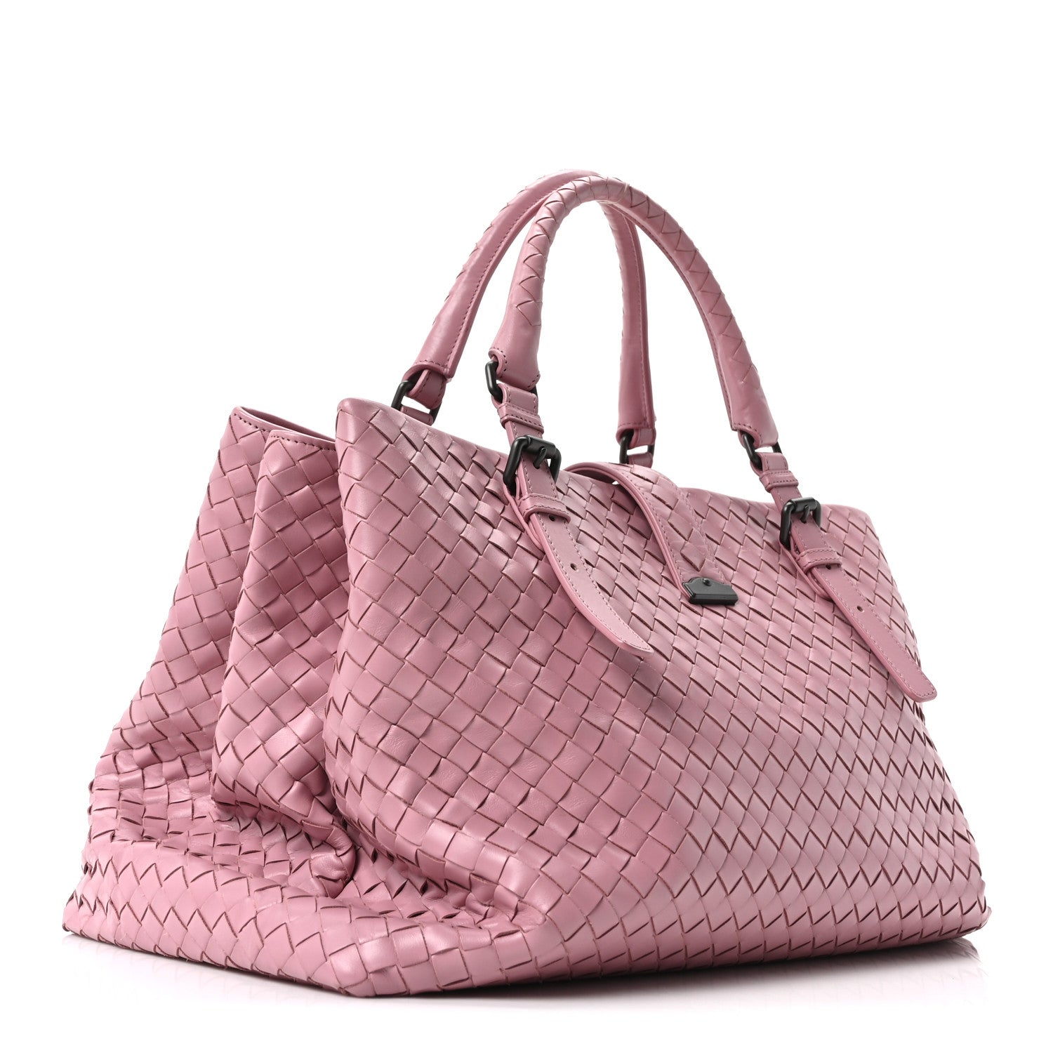 Bottega Veneta Light Calf Intrecciato Medium Roma Mallow 3 of 10