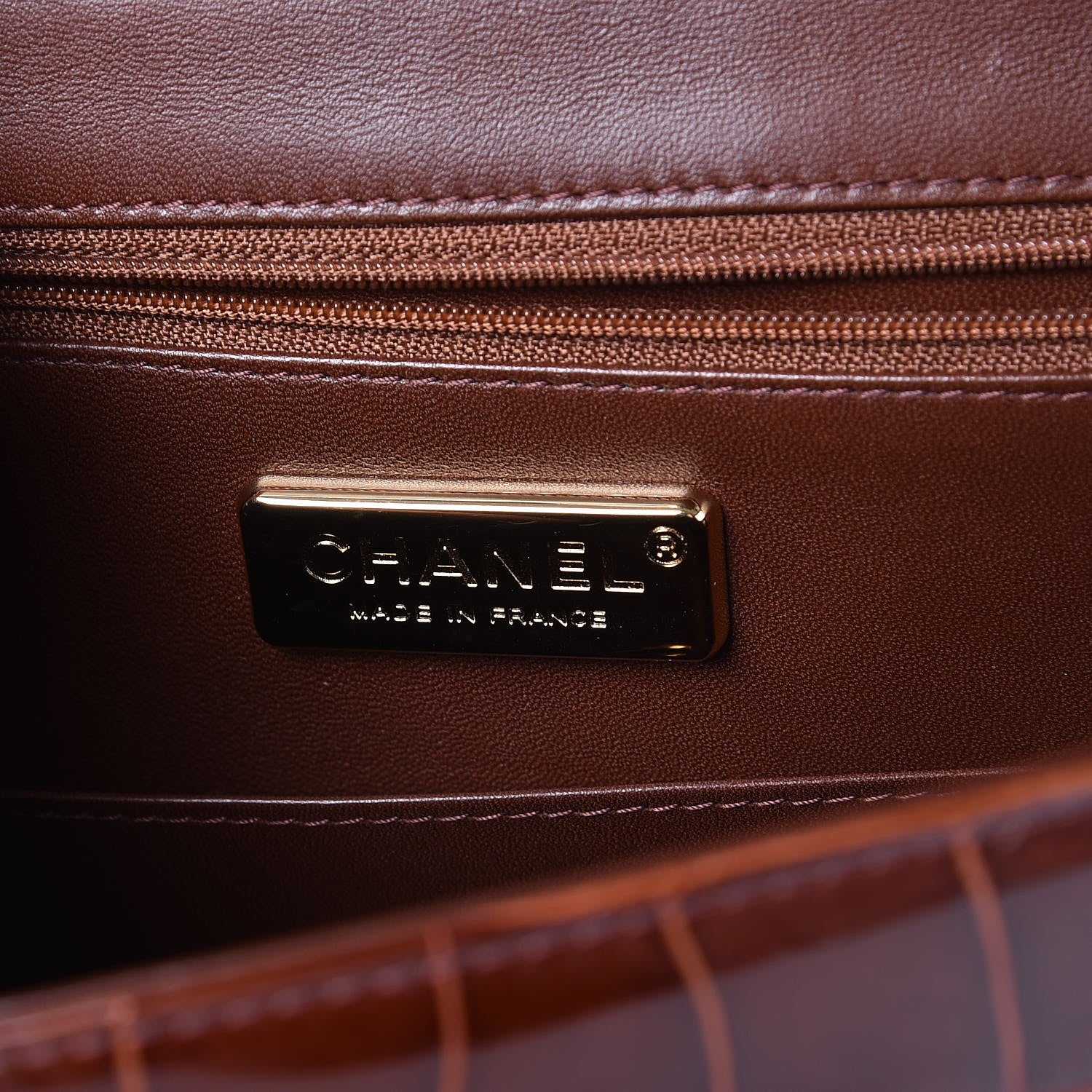 Chanel Alligator Jumbo Single Flap Dark Brown 7 of 8