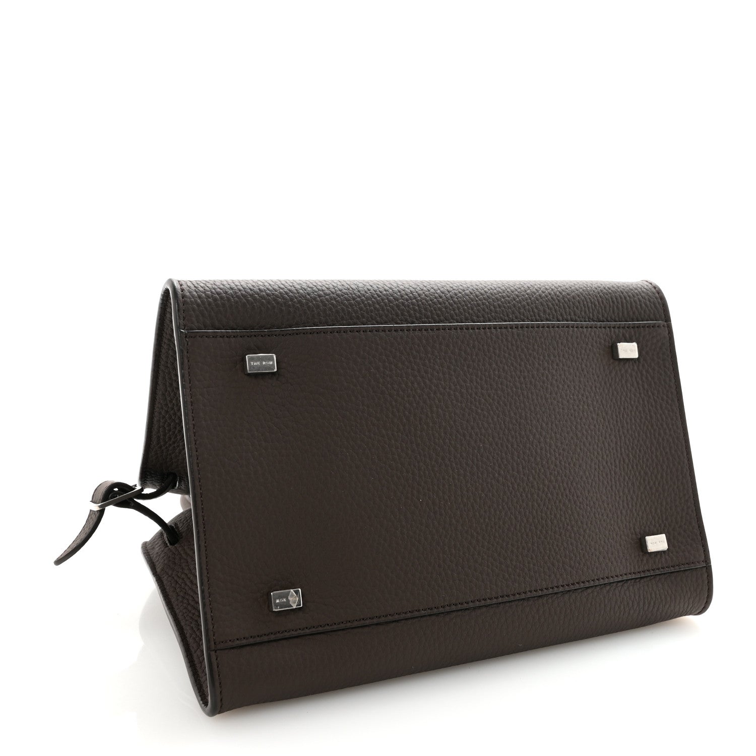 The Row Grained Calfskin Soft Margaux 10 Bag Deep Brown 4 of 9