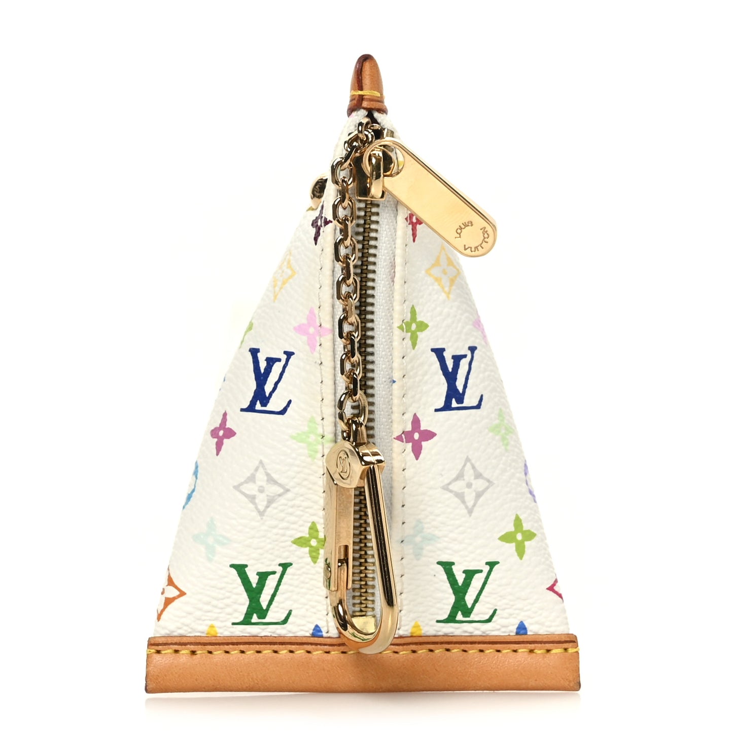 Monogram Multicolor Berlingot Coin Purse White