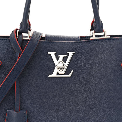 Louis Vuitton Calfskin Lockme Day Marine Rouge 7 of 22