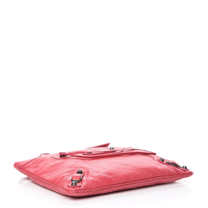 Balenciaga Agneau Classic Hardware Flat Handle Clutch Rose Thulian 4 of 9