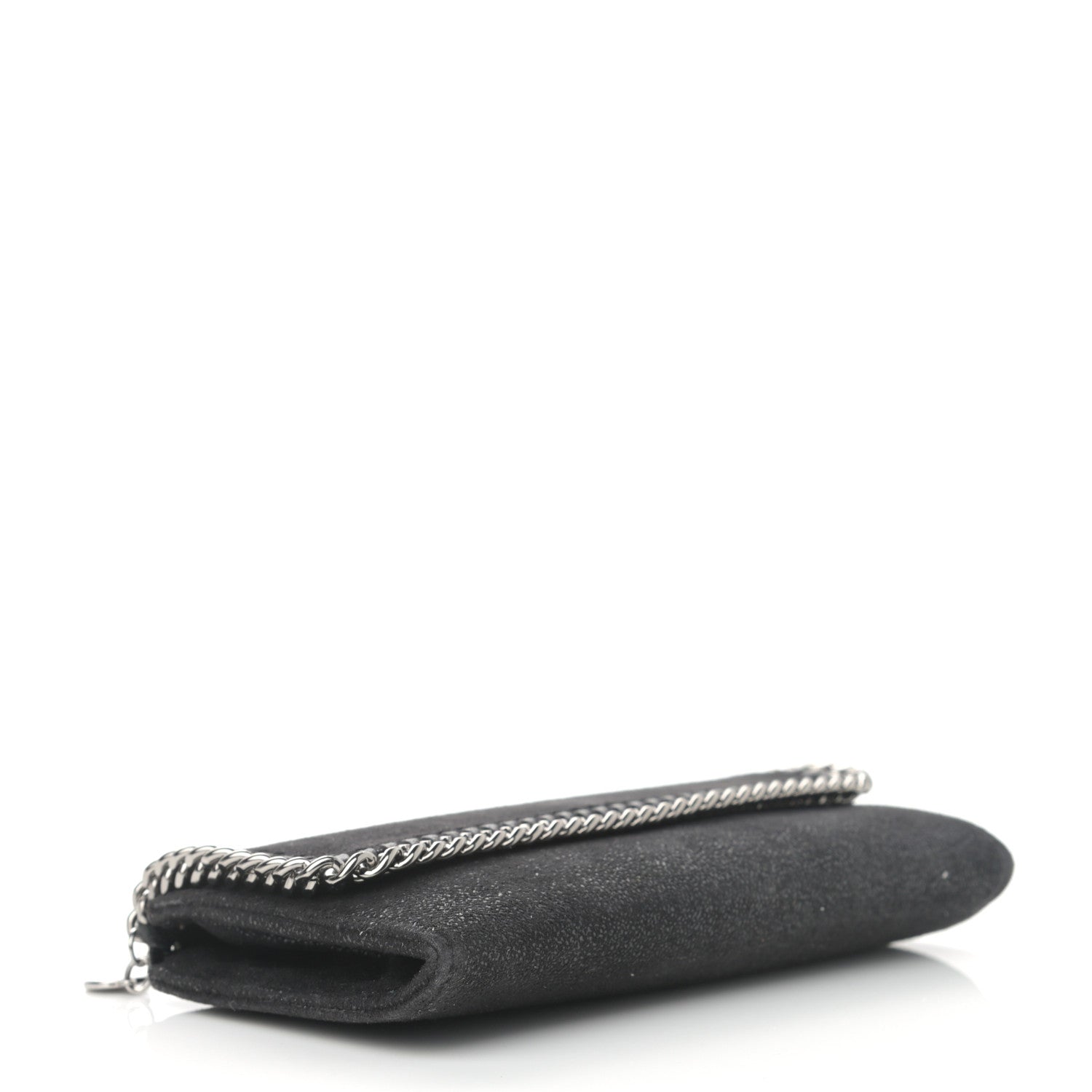 Stella McCartney Shaggy Deer Falabella Flap Wallet Black 4 of 10