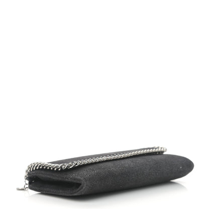 Stella McCartney Shaggy Deer Falabella Flap Wallet Black 4 of 10