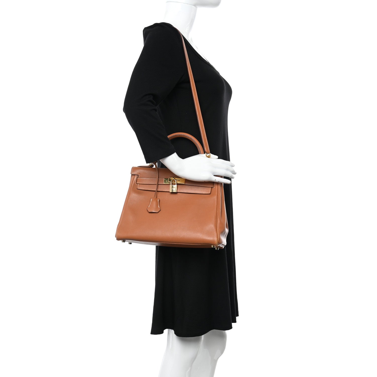 Hermes Swift Kelly Retourne 28 Gold 2 of 20