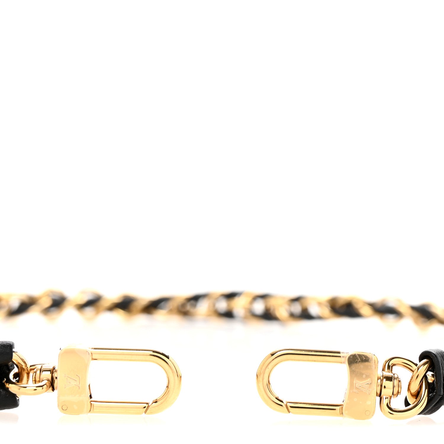 Louis Vuitton Calfskin Multi Pochette Chain Shoulder Strap Black Gold 3 of 4