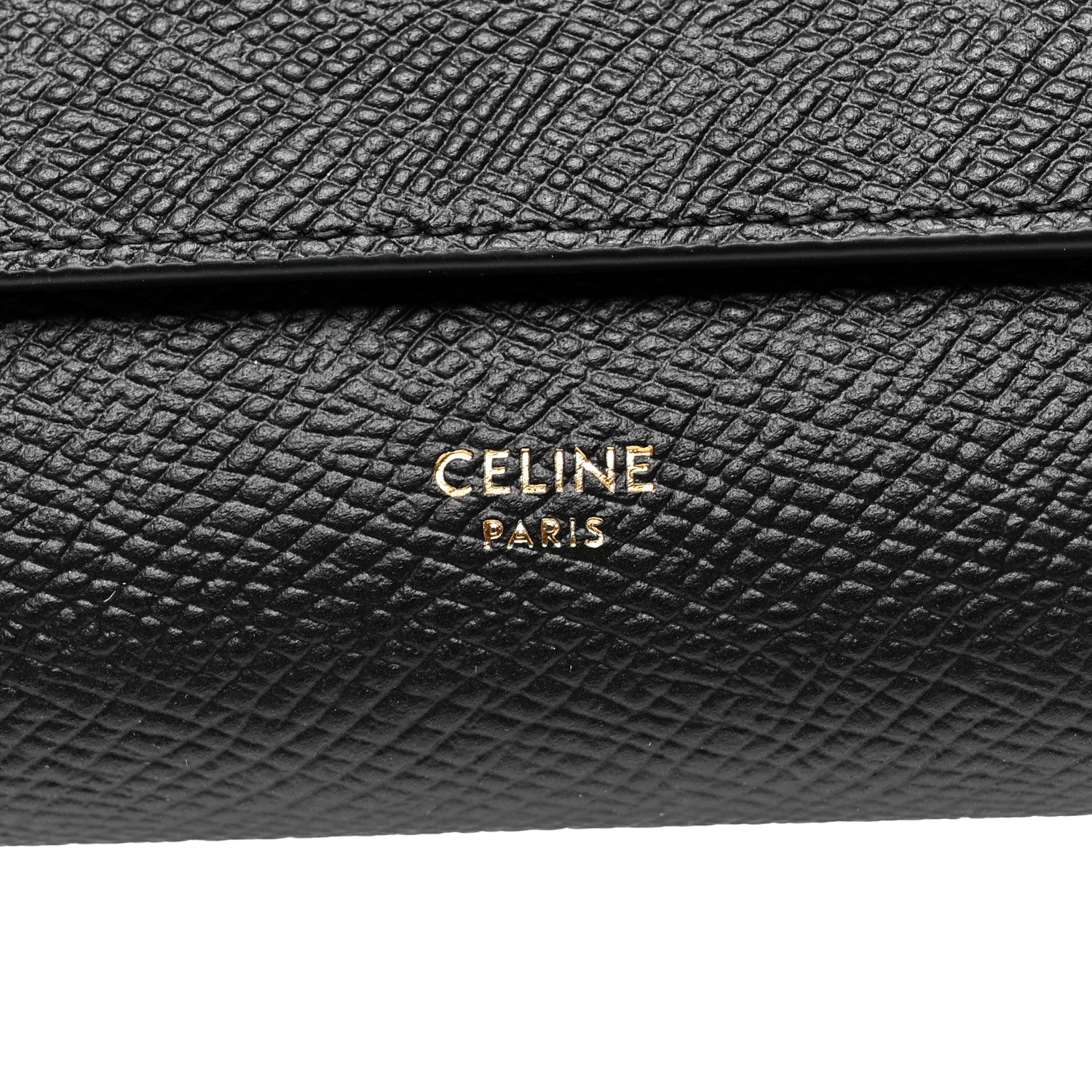 Celine Grained Calfskin Small Multifunction Folded Wallet Black 6 of 9