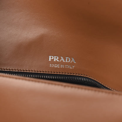 Prada City Calfskin Manuelle Shoulder Bag Cognac 6 of 10