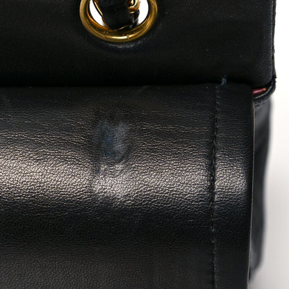 Chanel Lambskin Quilted Medium Double Flap Black 14 of 16