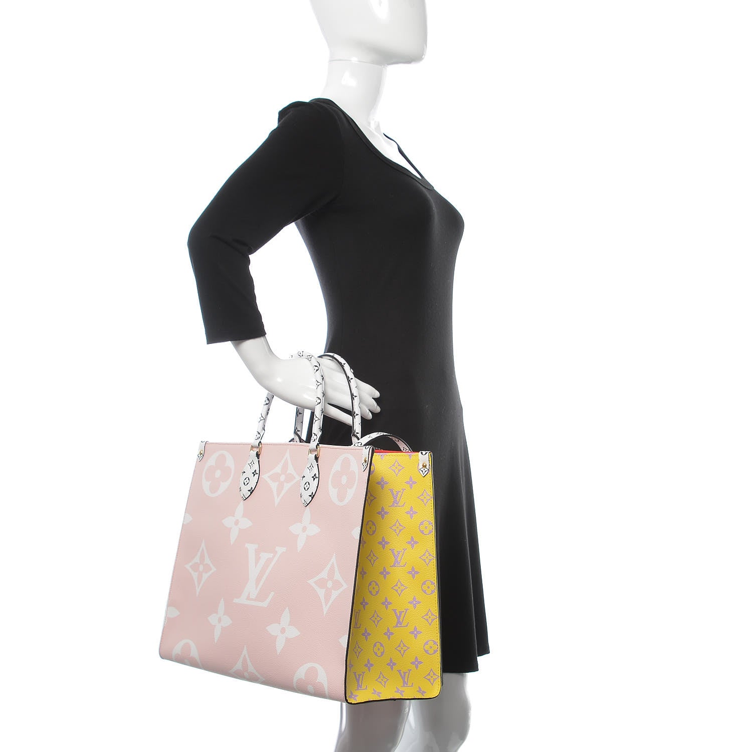 Louis Vuitton Monogram Giant Onthego GM Rouge Rose 3 of 10