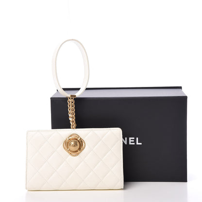 Chanel Lambskin Quilted Evening By The Sea Clutch White 11 of 11
