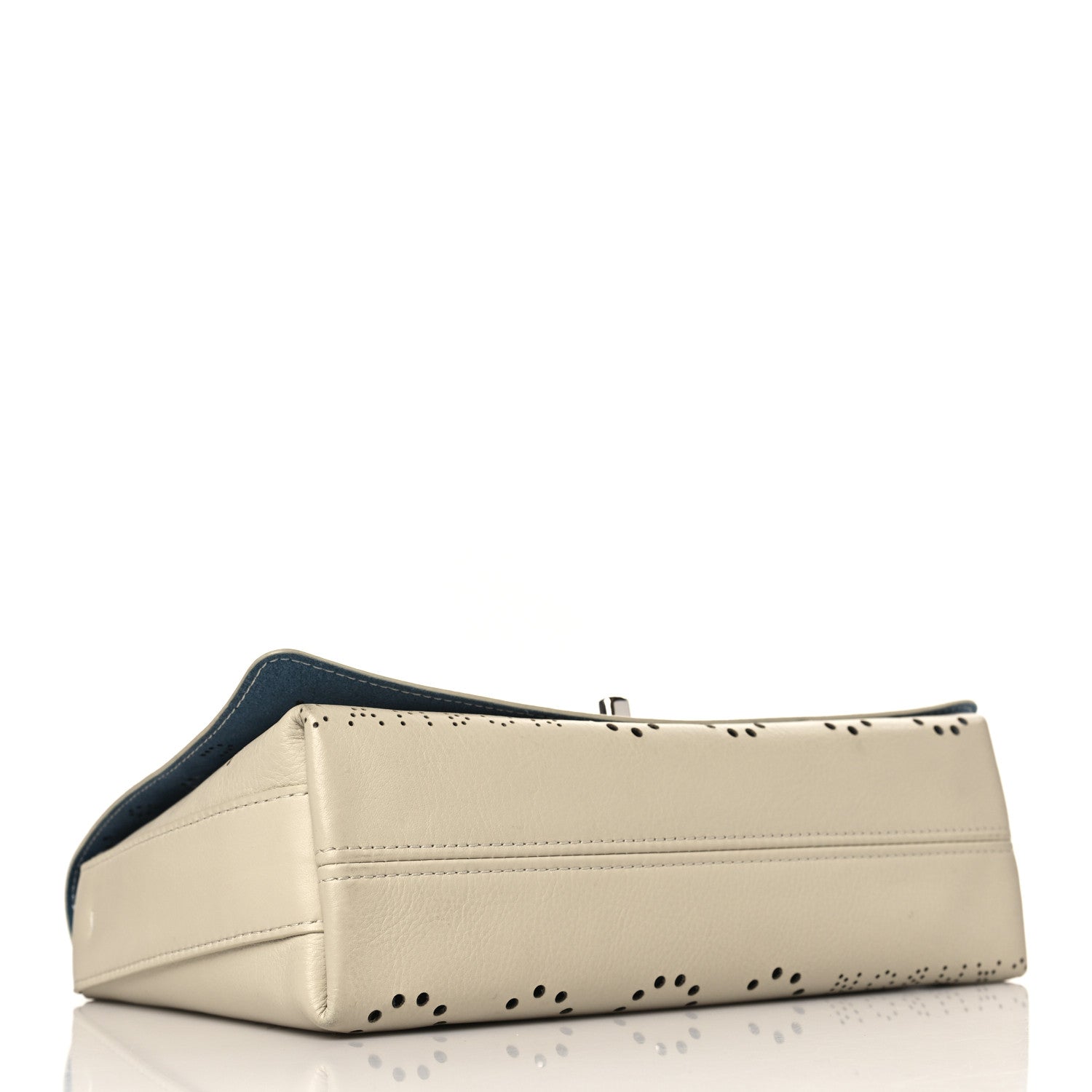 Chanel Calfskin Tweed Eyelet Flap Beige 5 of 10
