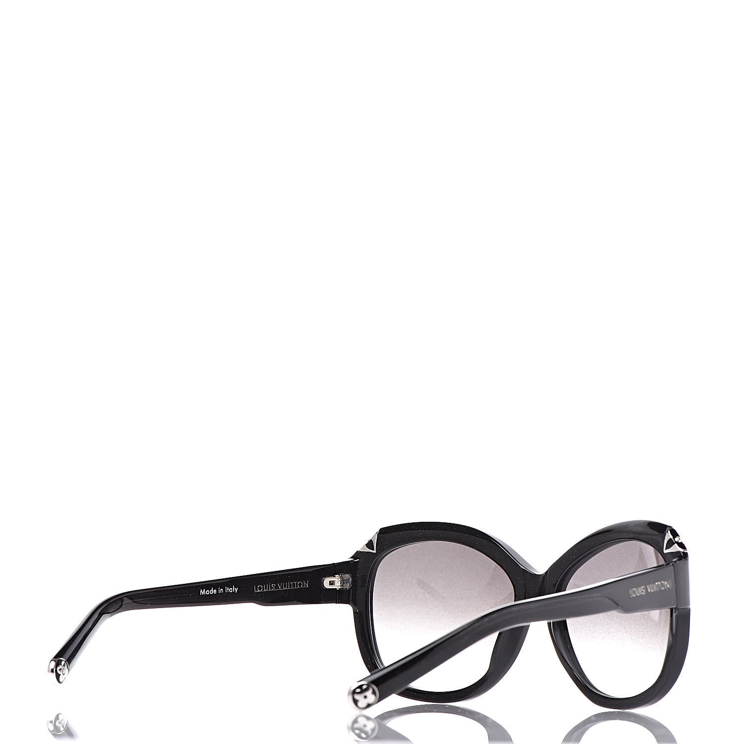Louis Vuitton Acetate Hortensia Sunglasses Z0485W Black Glitter 4 of 8