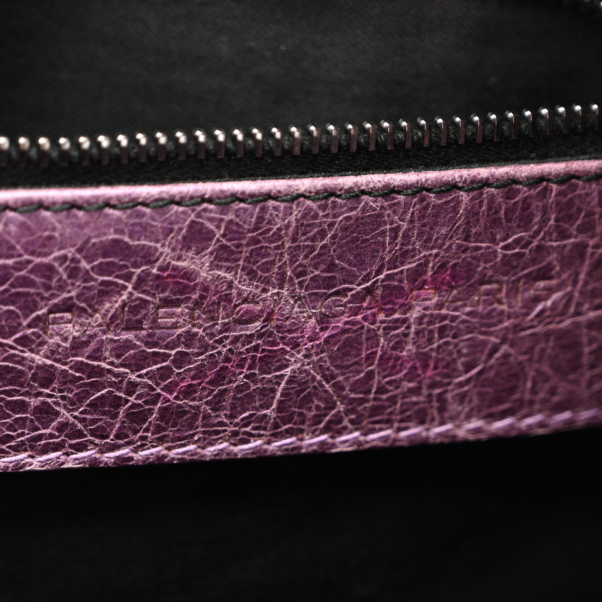 Balenciaga Agneau Classic Hardware City Metallic Purple 13 of 13
