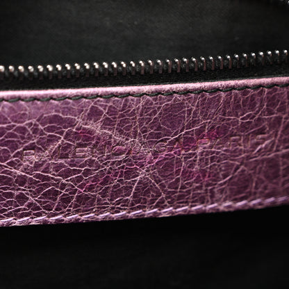 Balenciaga Agneau Classic Hardware City Metallic Purple 13 of 13