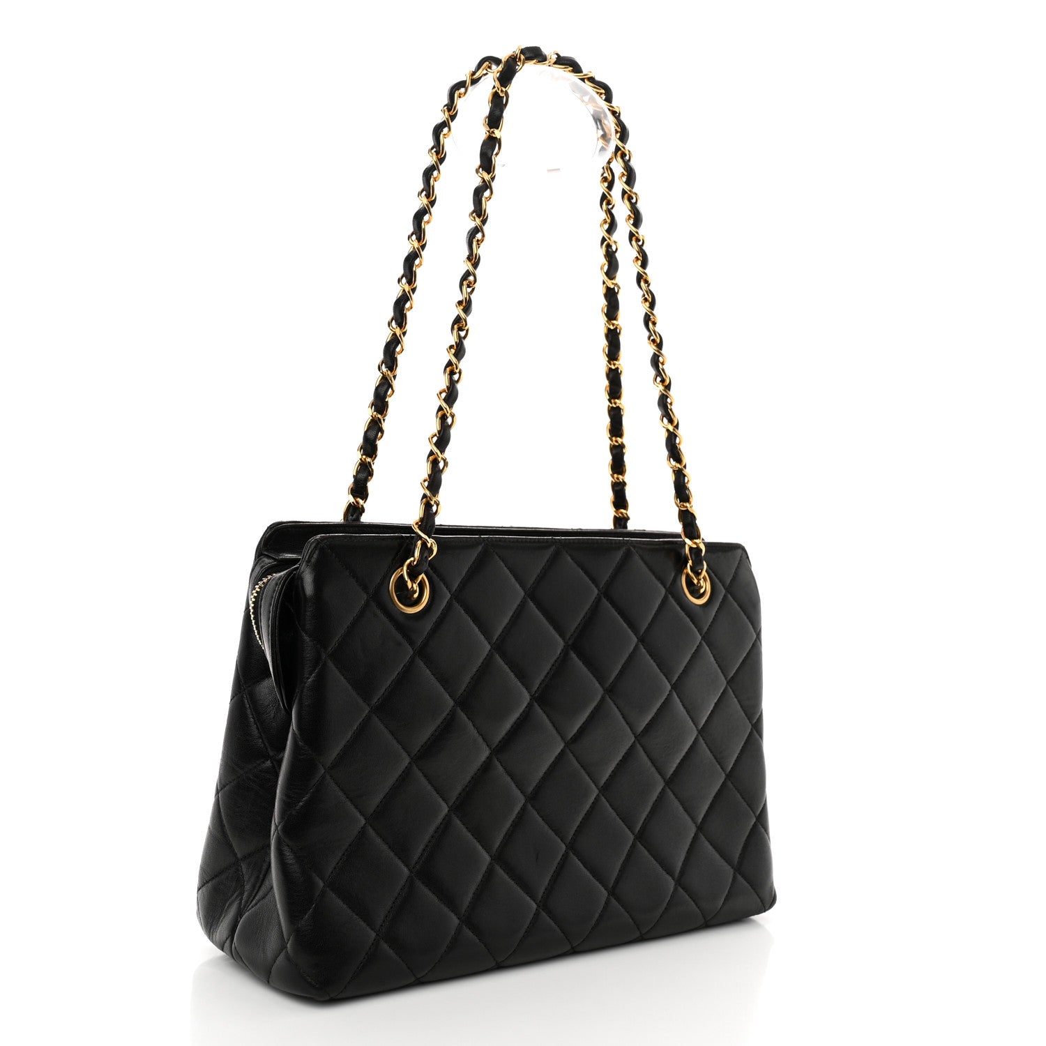 Chanel Lambskin Quilted Shoulder Bag Black 3 of 13