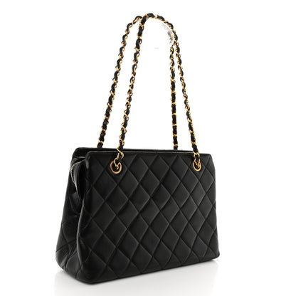 Chanel Lambskin Quilted Shoulder Bag Black 3 of 13
