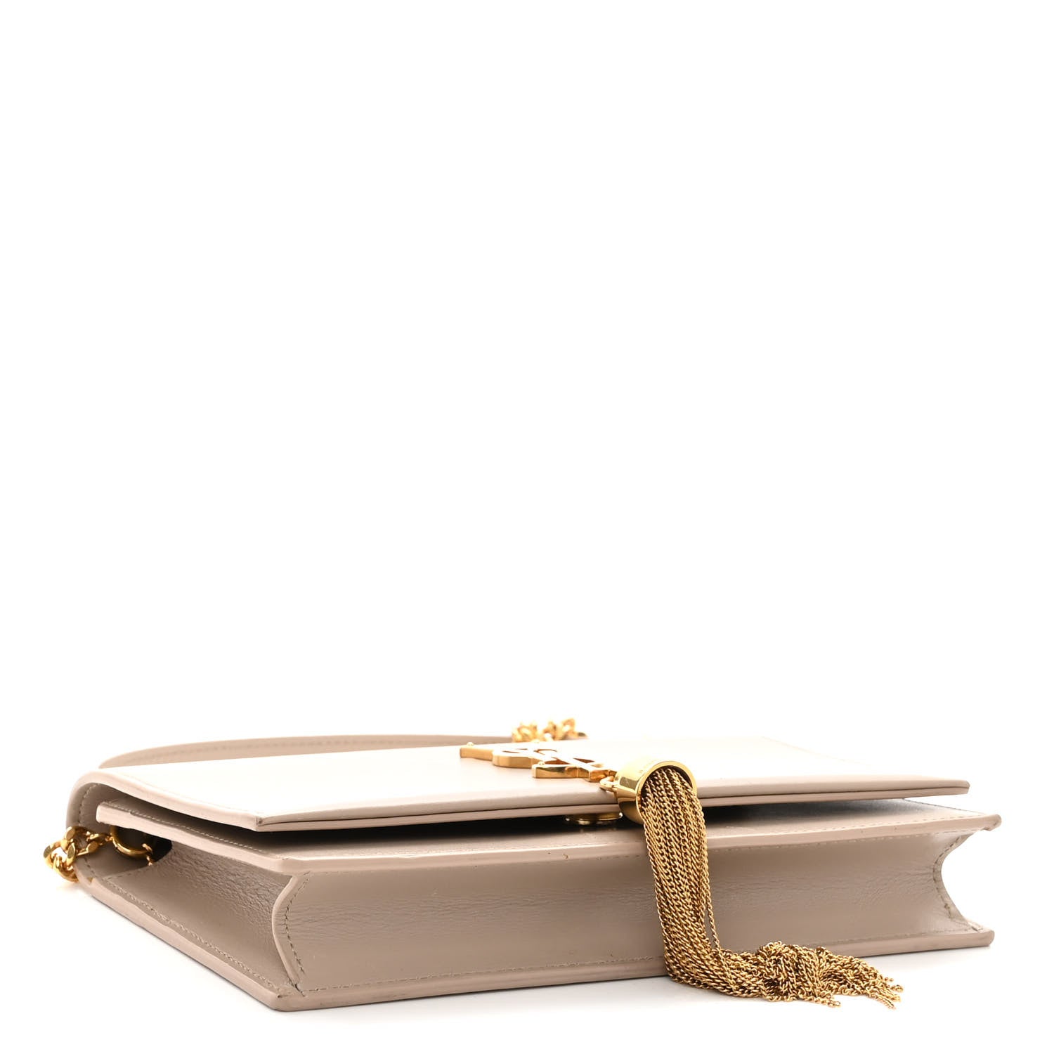 Saint Laurent Smooth Calfskin Classic Monogram Kate Tassel Chain Wallet 4 of 14