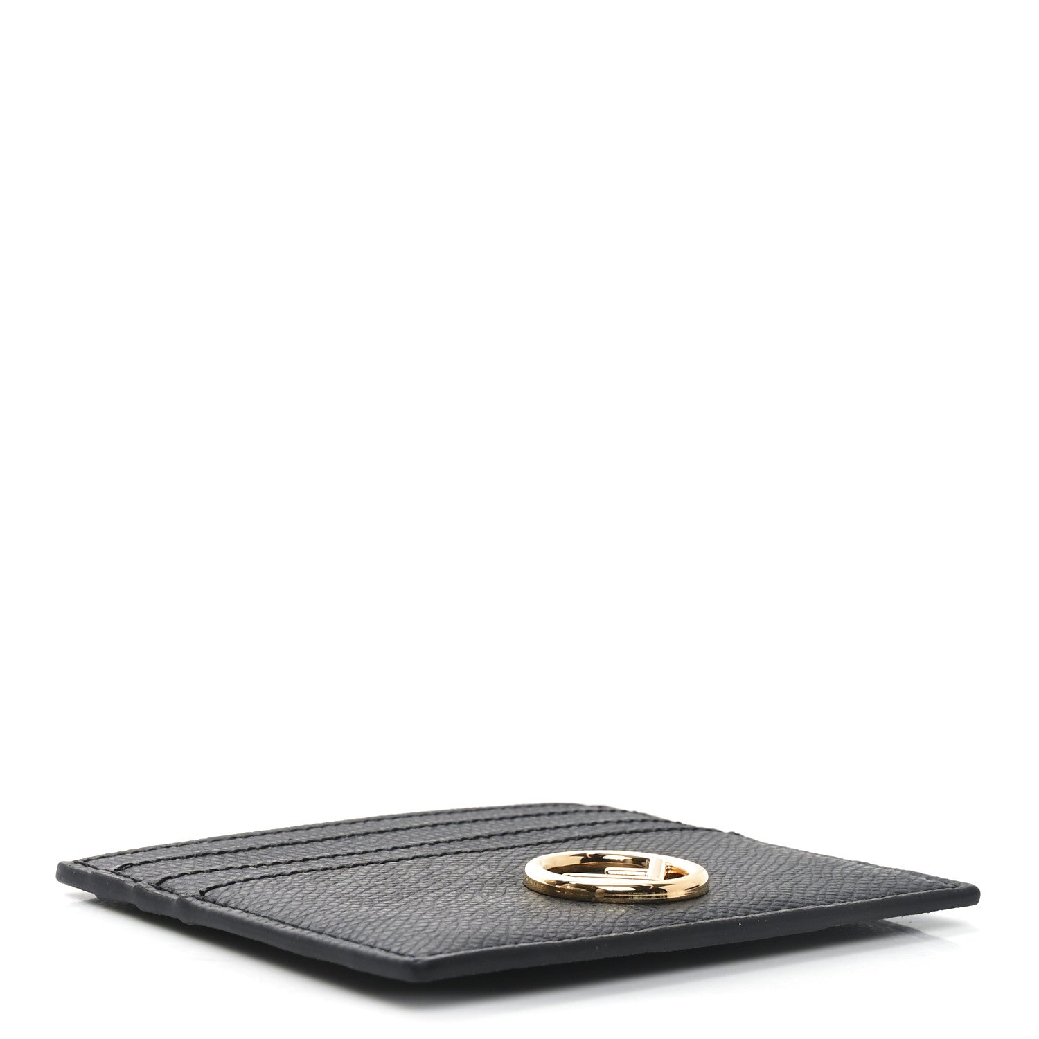 Fendi Vitello Cruise FF Diamonds Card Holder Black 4 of 6