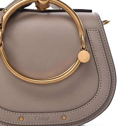 Chloe Calfskin Suede Small Nile Bracelet Bag Motty Grey 8 of 10