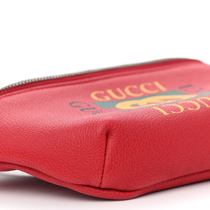 Gucci Grained Calfskin Small Logo Belt Bag Hibiscus Red 8 of 9