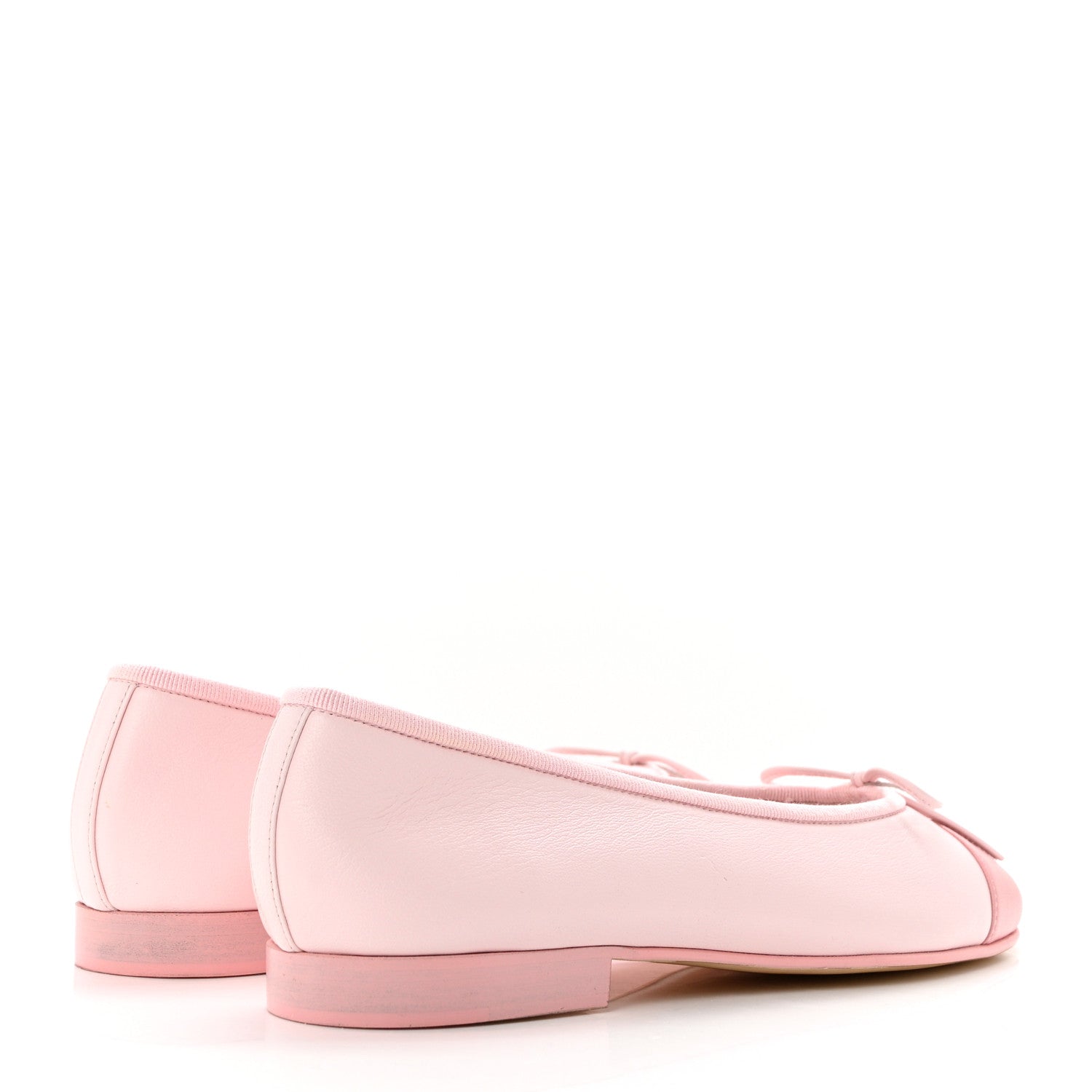 Chanel Lambskin CC Cap Toe Ballerina Flats 36 Pink Light Pink 4 of 9
