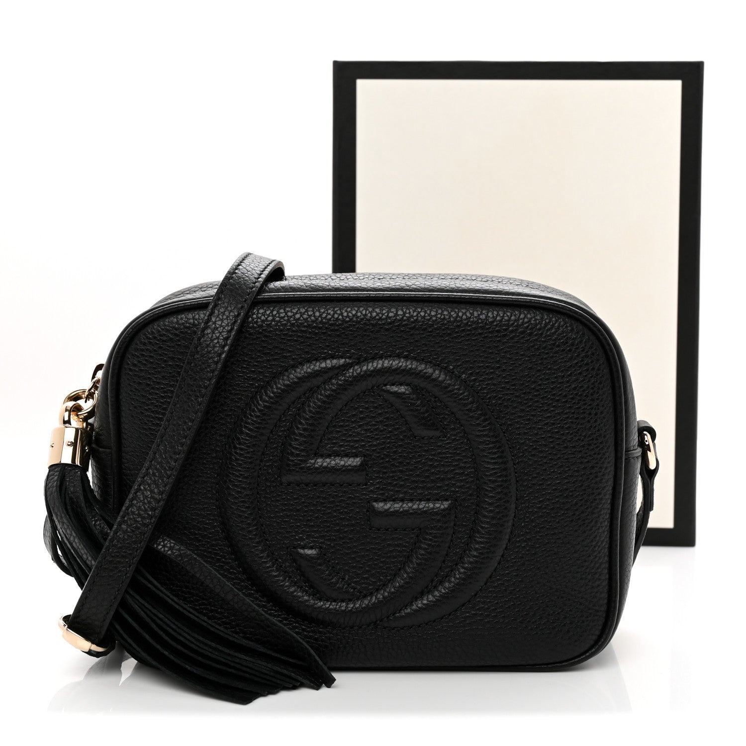 Gucci Pebbled Calfskin Small Soho Disco Bag Black Black 11 of 11