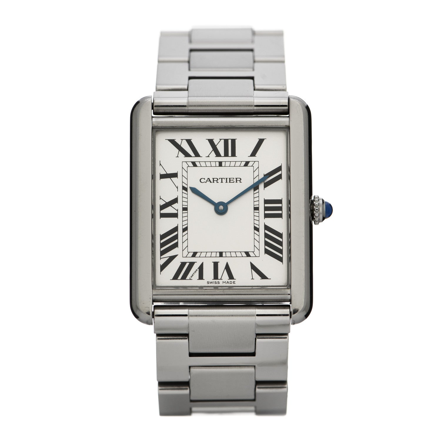 Cartier Stainless Steel 27mm Tank Solo Quartz Watch 1 of 6
