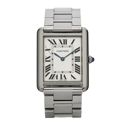Cartier Stainless Steel 27mm Tank Solo Quartz Watch 1 of 6