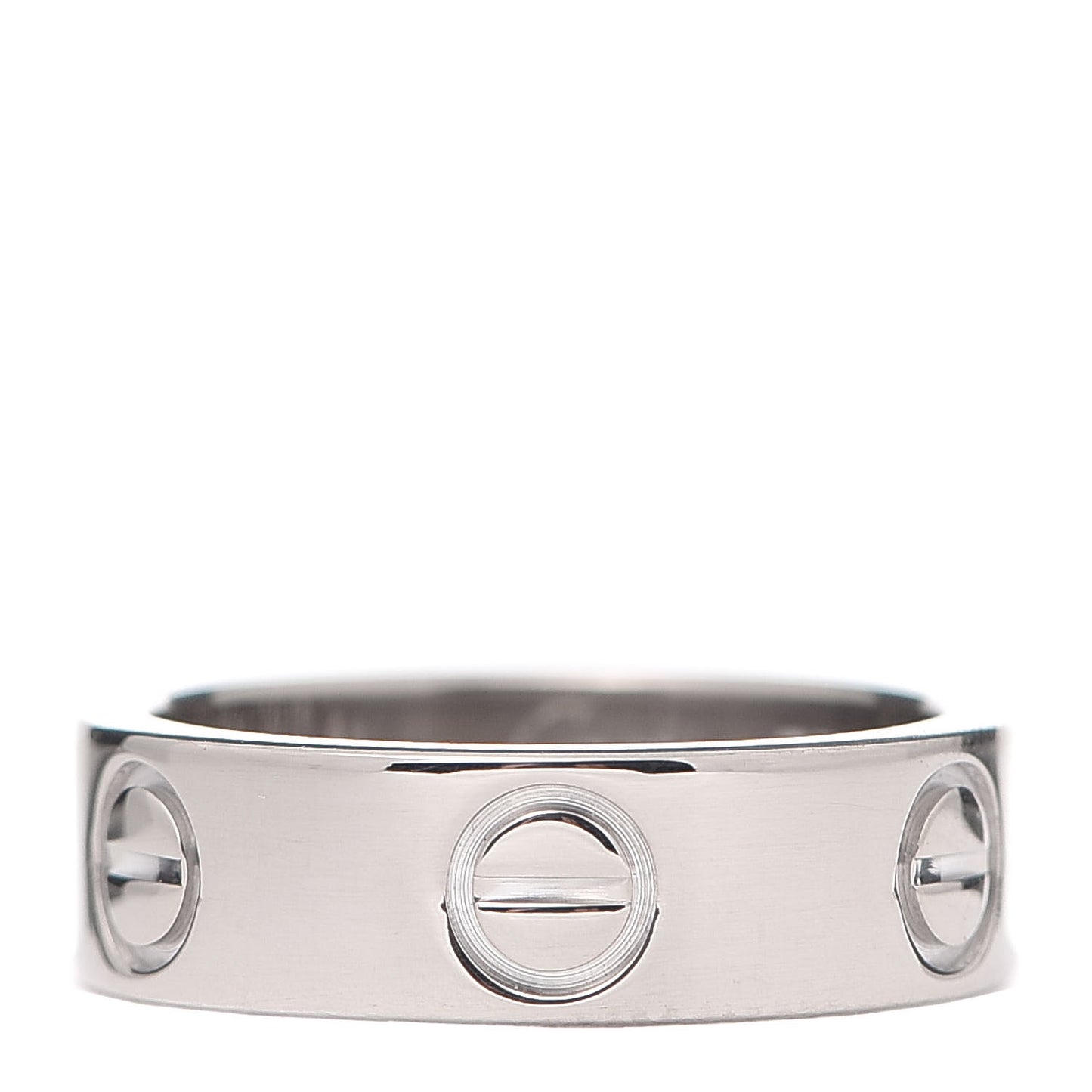 18K White Gold 5.5mm LOVE Ring 48 4.5