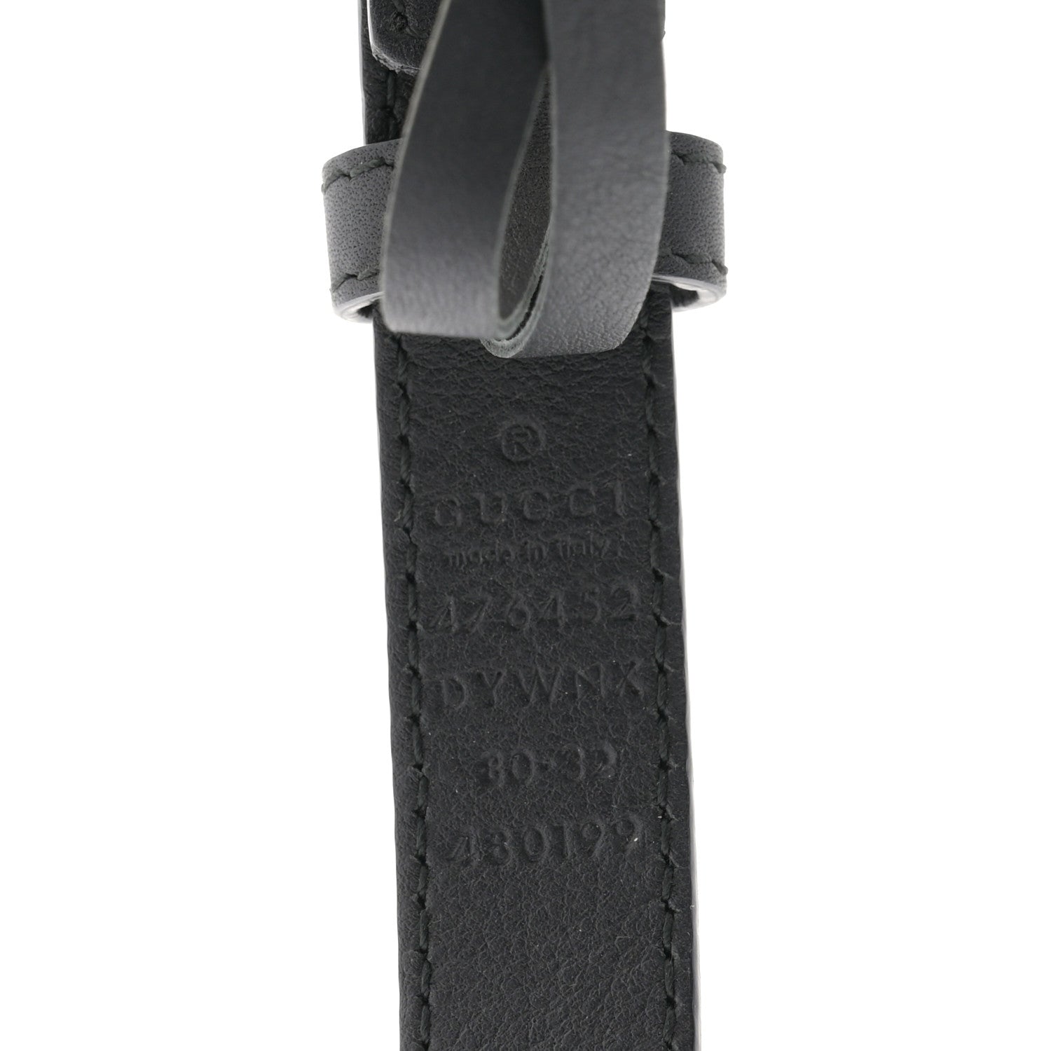 Gucci Calfskin Queen Margaret Bee Belt 80 32 Black 5 of 5