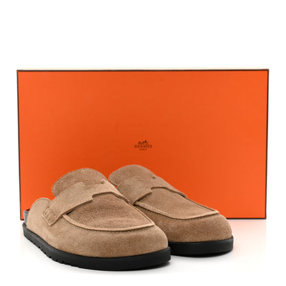 Hermes Suede Calfskin Womens Go Mules 38.5 12 of 12