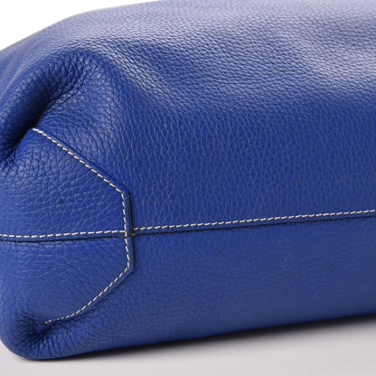 Hermes Taurillon Clemence Double Sens 36 Reversible Tote Graphite Bleu Electrique 18 of 23
