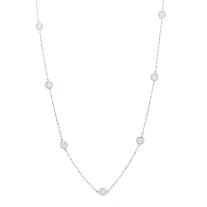 Tiffany Platinum Diamond Elsa Peretti 1.54ctw Diamonds by the Yard 11 Station Necklace 1 of 7
