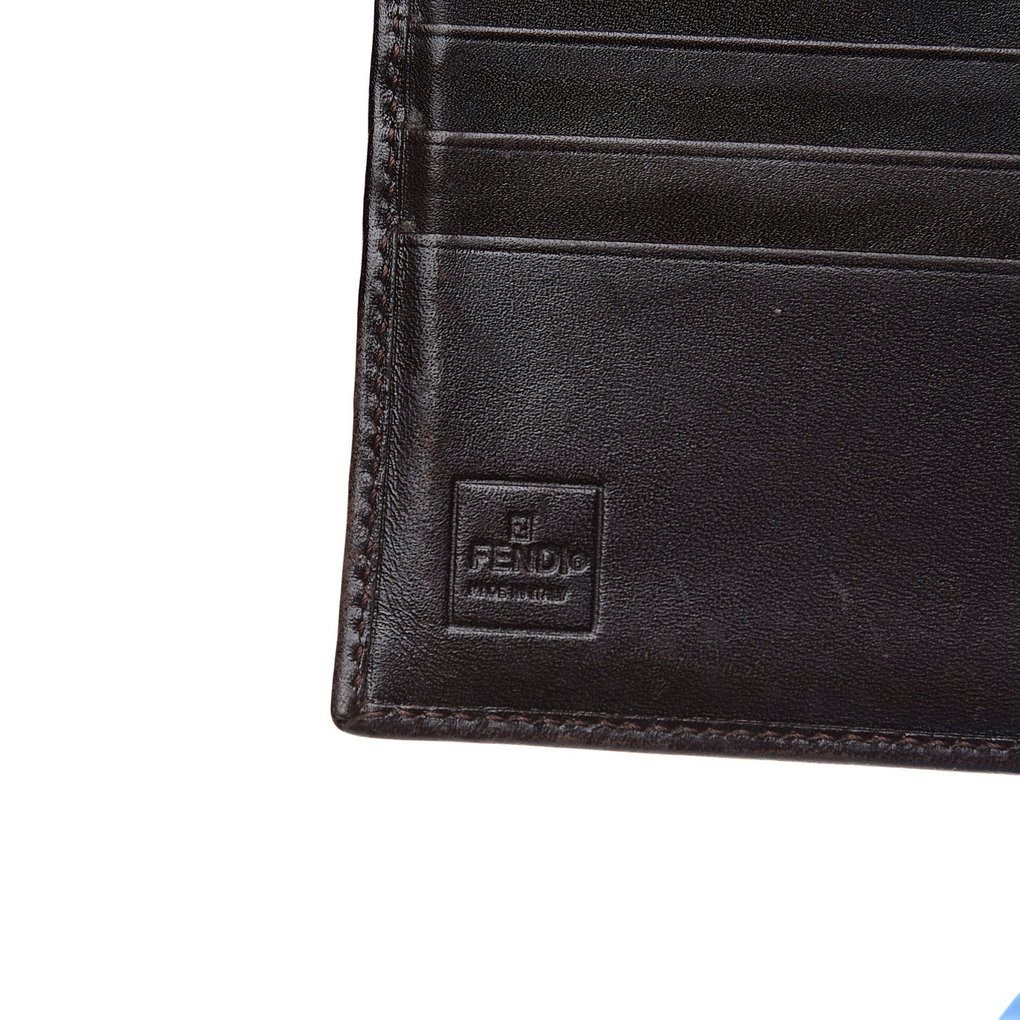 Zucca Calfskin Compact Wallet Tobacco