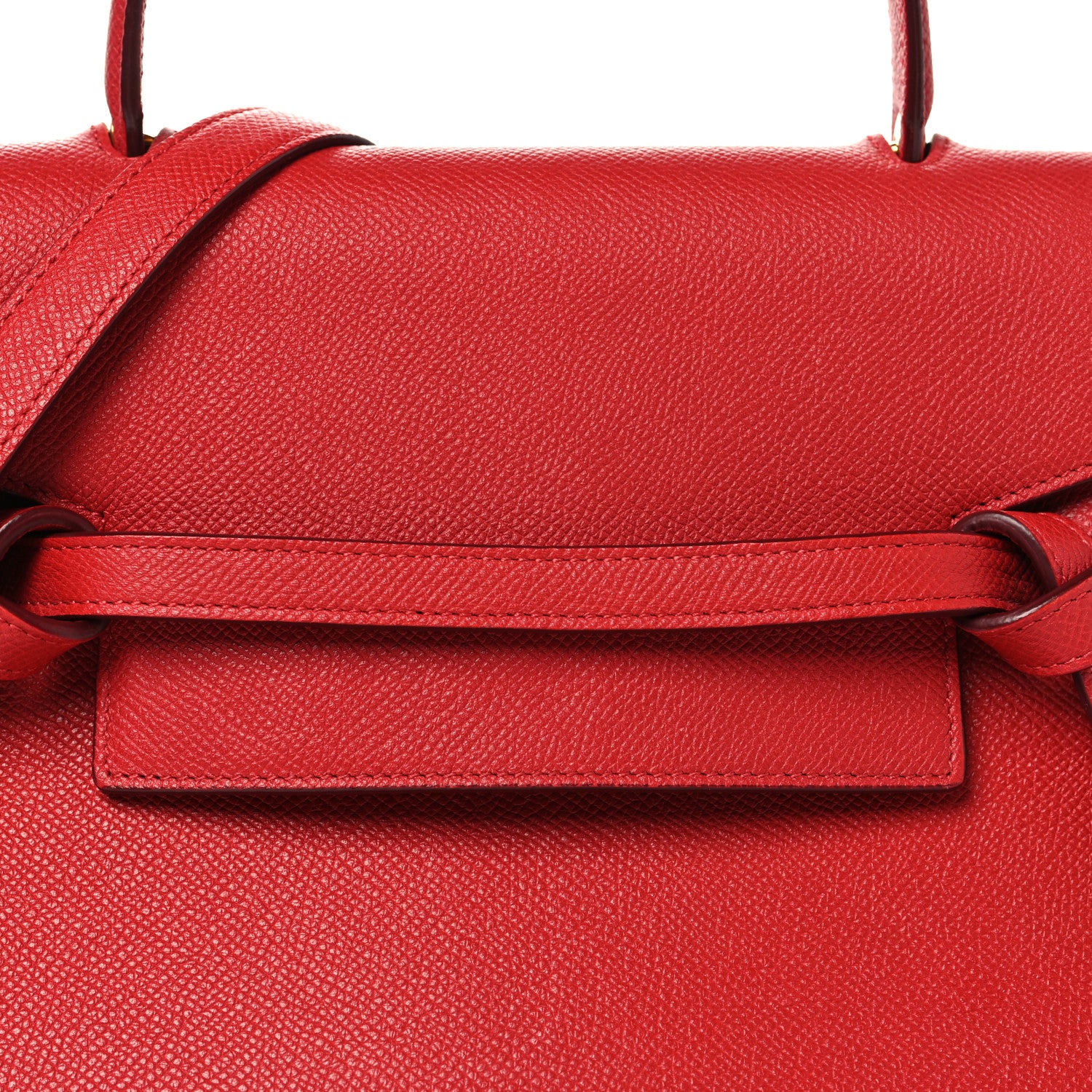Celine Baby Grained Calfskin Micro Belt Bag Coquelicot 8 of 10