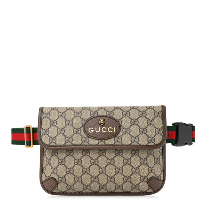 Gucci GG Supreme Monogram Neo Vintage Web Belt Bag Brown 1 of 11