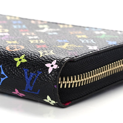 Louis Vuitton Monogram Multicolor Zippy Wallet Black Grenade 9 of 12