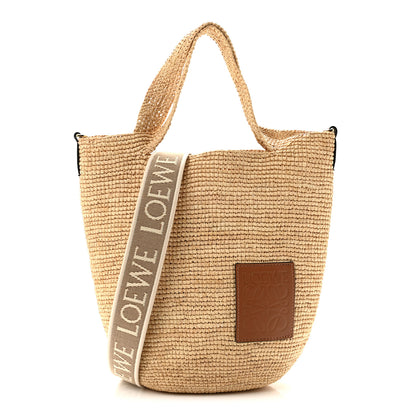 Loewe Raffia Mini Slit Tote Bag Natural Tan 1 of 12