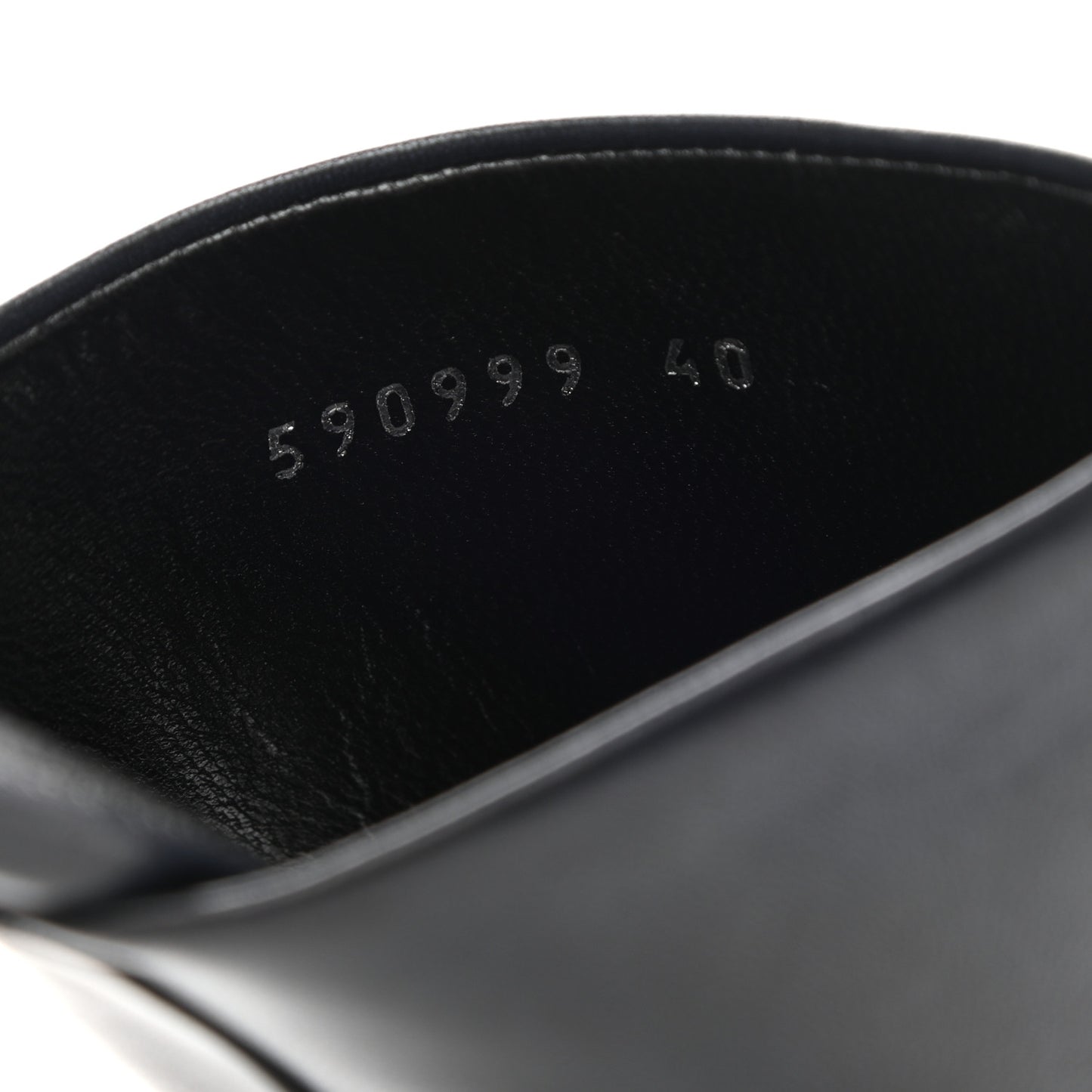 Shiny Sheepskin Oval 90mm Mule Pump 40 Navy