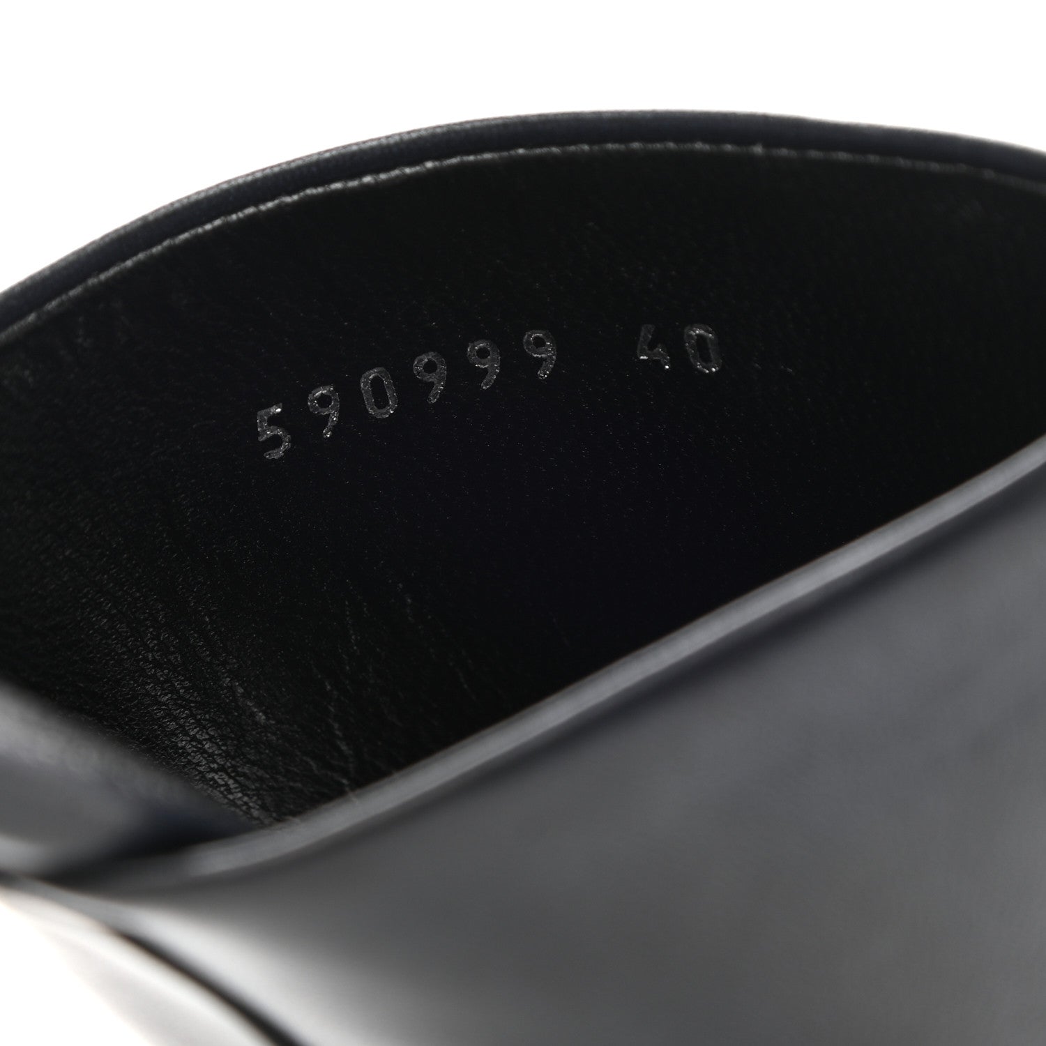 Balenciaga Shiny Sheepskin Oval 90mm Mule Pump 40 Navy 7 of 8