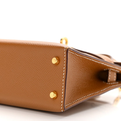 Hermes Epsom Mini Kelly Sellier 20 Gold 10 of 10