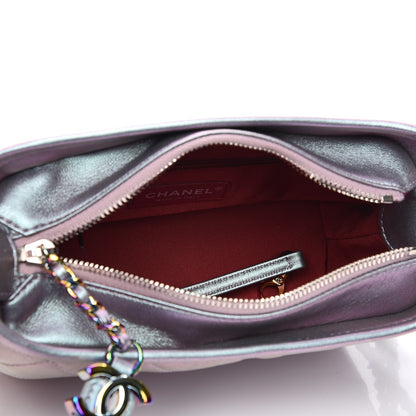 Chanel Iridescent Lambskin Calfskin Quilted Small Gabrielle Hobo Light Purple 5 of 7