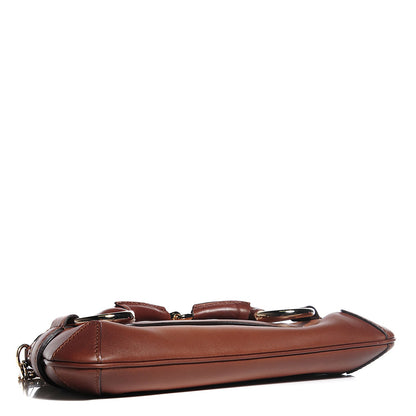Gucci Calfskin 1921 Horsebit Chain Clutch Winter Rose 4 of 8