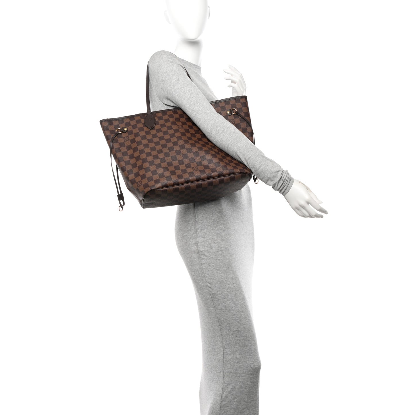 Damier Ebene Neo Neverfull MM Rose Ballerine