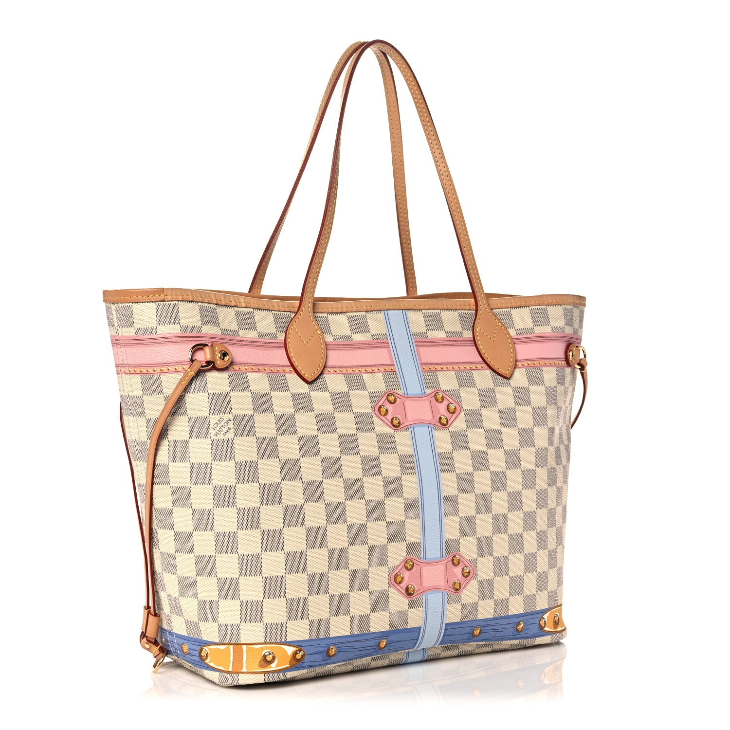 Louis Vuitton Damier Azur Summer Trunks Neo Neverfull MM 3 of 9